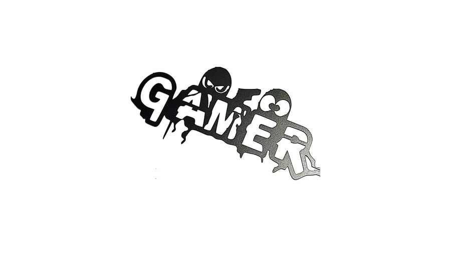 Black “Gamers” Sign - Gaming Room Wall Décor