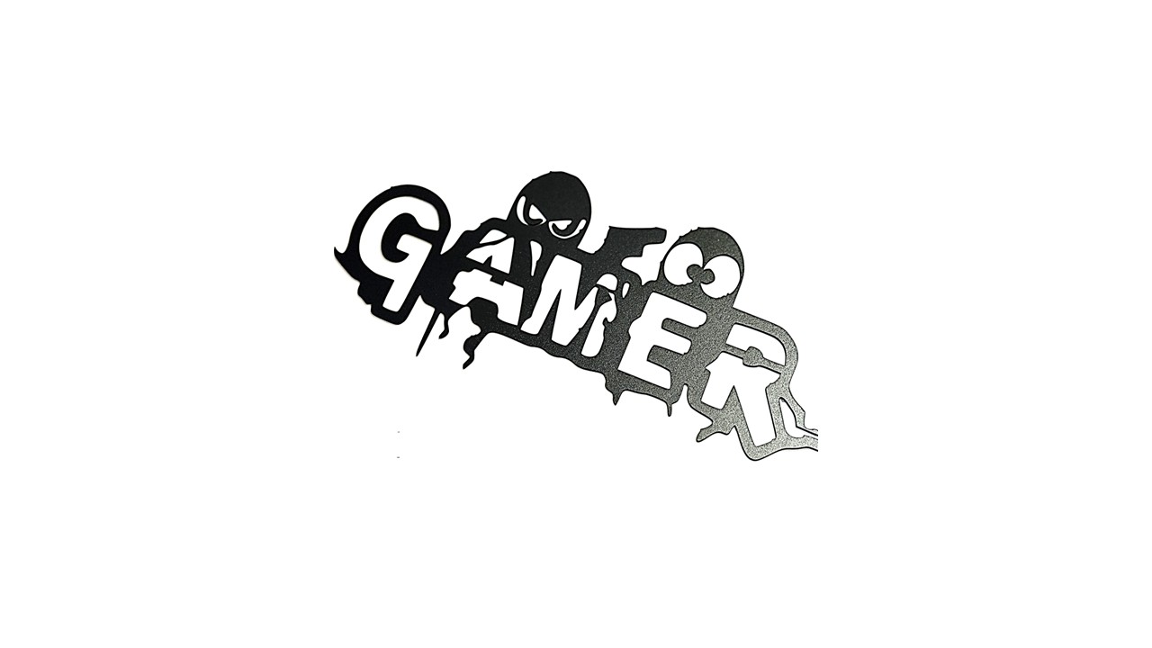 Black “Gamers” Sign - Gaming Room Wall Décor