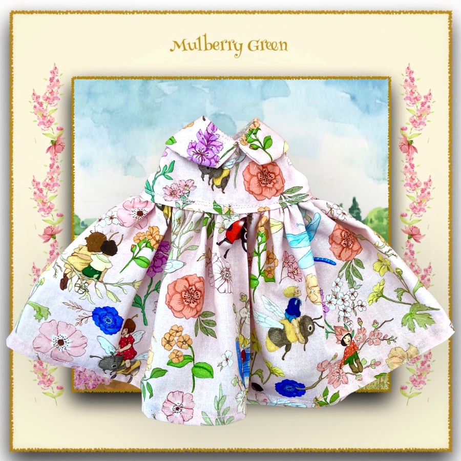 Reserved for Sue - Belle and Boo Bug Garden Doll’s Dress