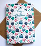 Cosy Christmas pattern- Christmas card - Image 1
