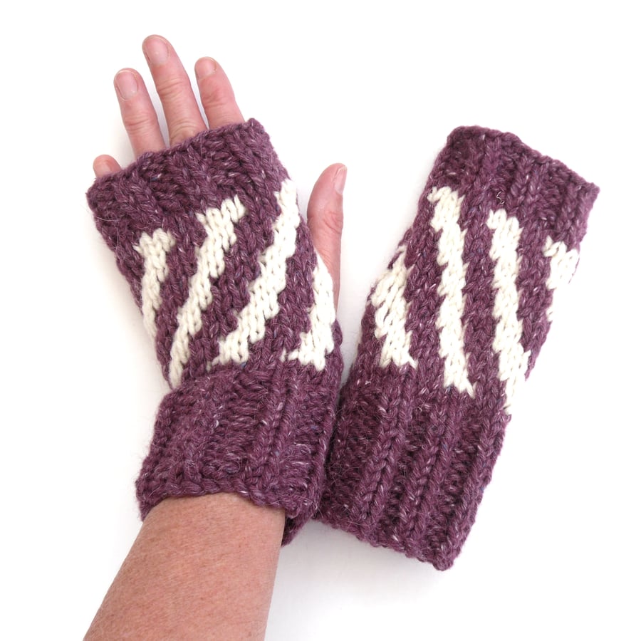 Wool Fingerless gloves 
