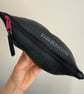 Lined Inner Tube Bag - Dark Pink Zip & Maroon Cyclist Lining - Image 5