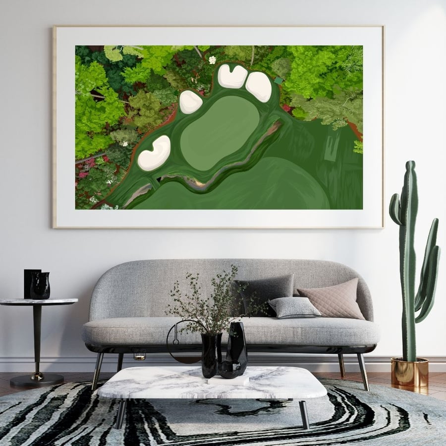 Augusta National Poster, The Masters- Golf Course Art Deco Print 
