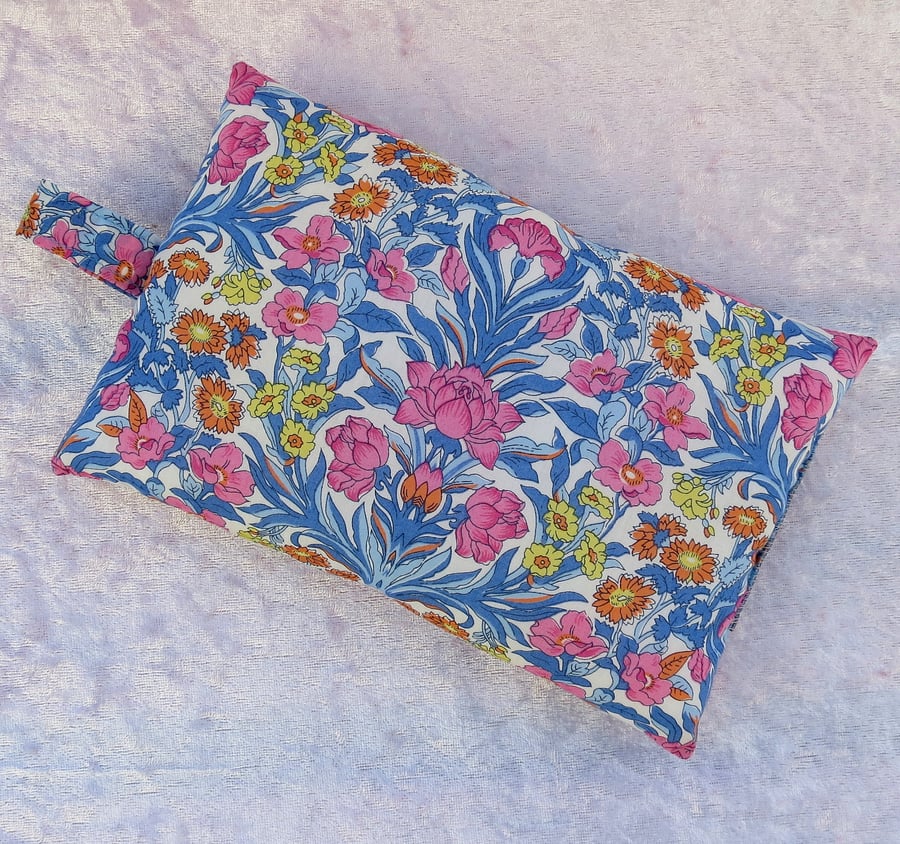 Mouse wrist rest, wrist support, made from Liberty Tana Lawn