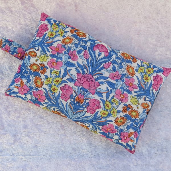 Mouse wrist rest, wrist support, made from Liberty Tana Lawn
