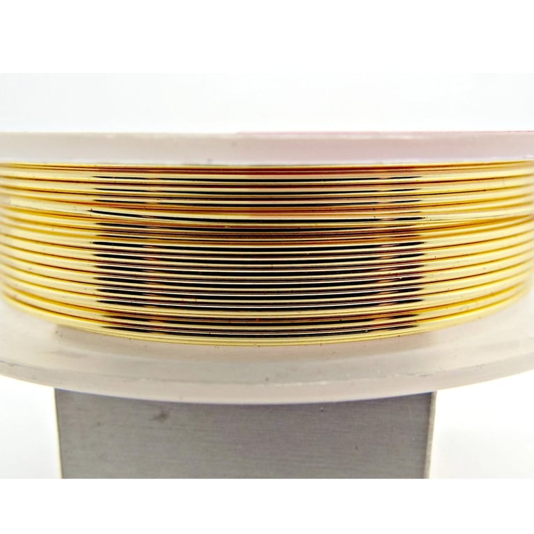 0.8mm Gold Coloured Copper Wire with a Non Tarnish Coating, 20 Gauge Craft Wire