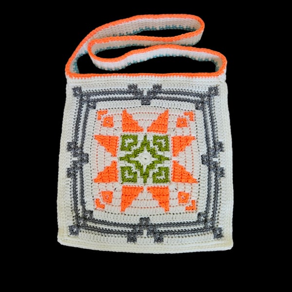 Crochet handbag festival bag