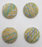Yellow Wool Covered Buttons - Image 5