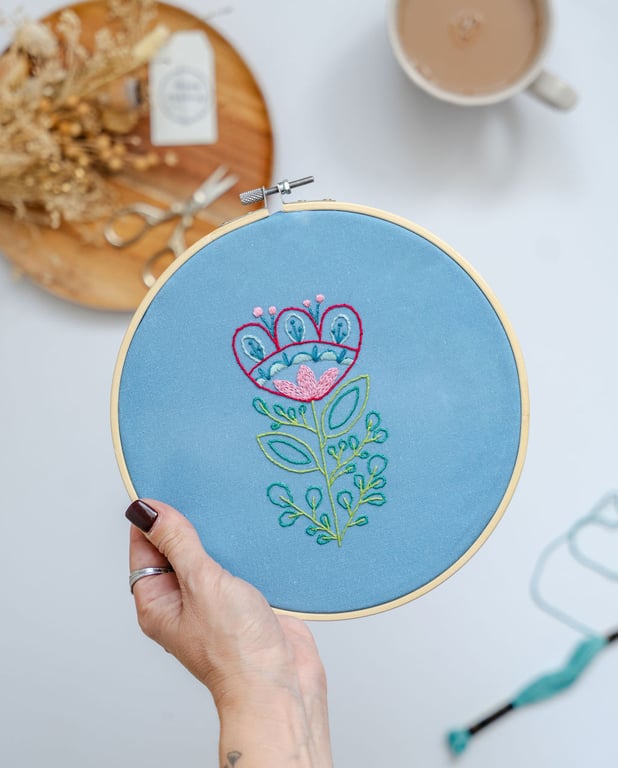 Spring Bloom - Fabric only embroidery kit