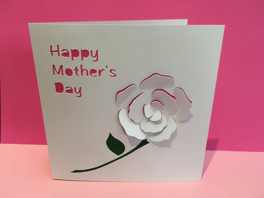 Mother's Day Card - Rose - Mothers Day Card - Mother