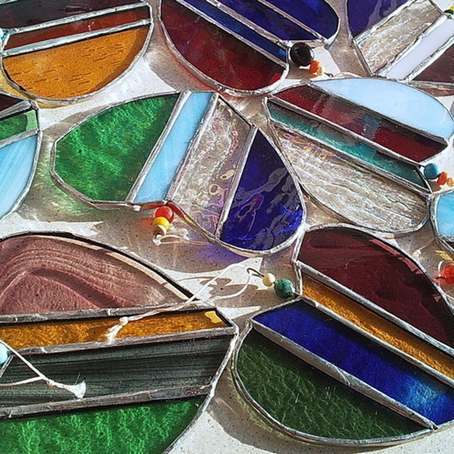  Large stained glass heart