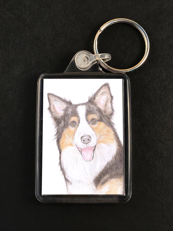 Holly the Border Collie  - Keyring