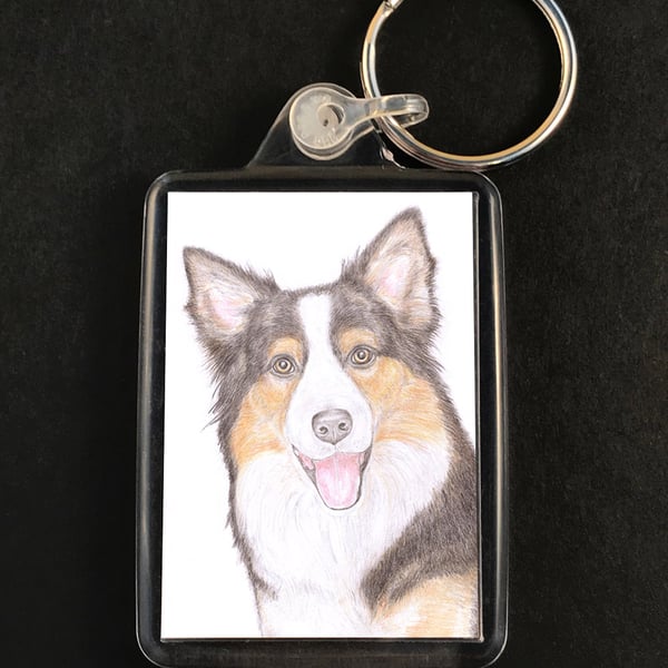 Holly the Border Collie  - Keyring