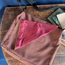 Recycled red suit jacket Messenger Bag
