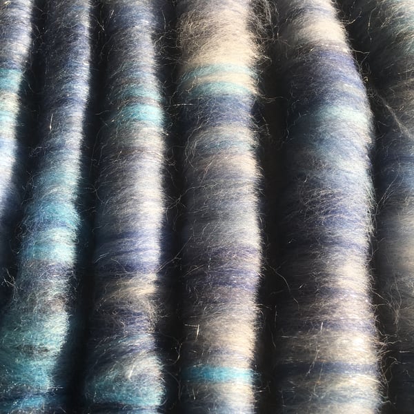 'Iceni' rolags 50g Hand dyed and hand blended