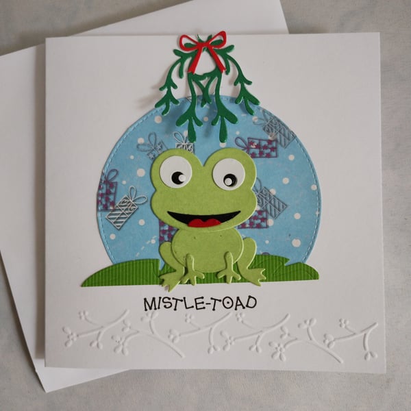 Mistle-Toad Chirstmas Card 