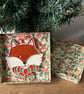 Christmas Fox ceramic decoration in a presentation box - Image 4