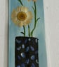 Handmade bookmark. Double sided, original artwork .floral design  - Image 3