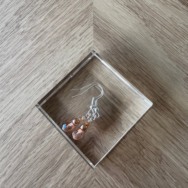 Pale pink earrings 