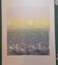 An original linoprint of cow parsley in a winters scene 'Winter's Morning'' - Image 5