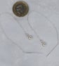 Sterling Silver Pearly Drop Threader Earrings - Image 5