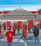 Aberdeen. Framed & Unframed Art Print. Football Club FC, Pittodrie Stadium Gift. - Image 2