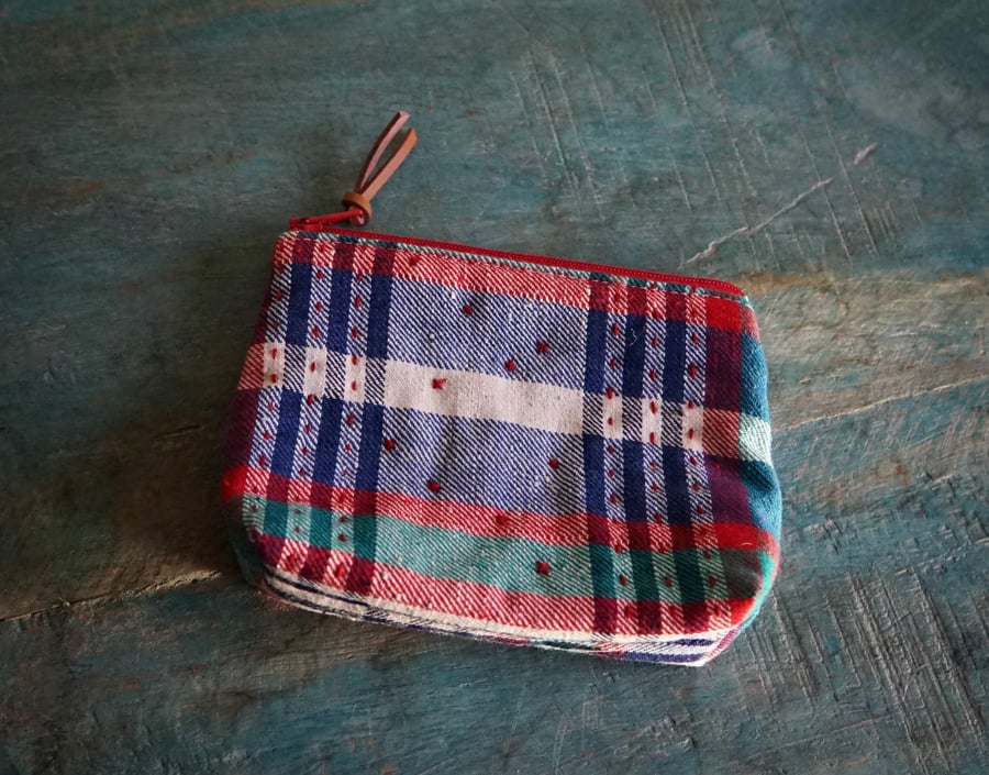 Fabric Small Zipper Pouch Small Makeup Bag Card Pouch Earpods Pouch