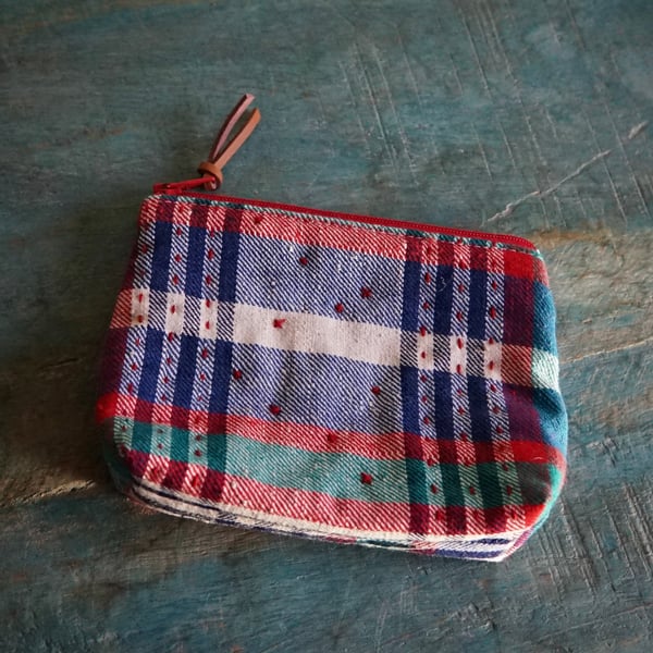 Fabric Small Zipper Pouch Small Makeup Bag Card Pouch Earpods Pouch