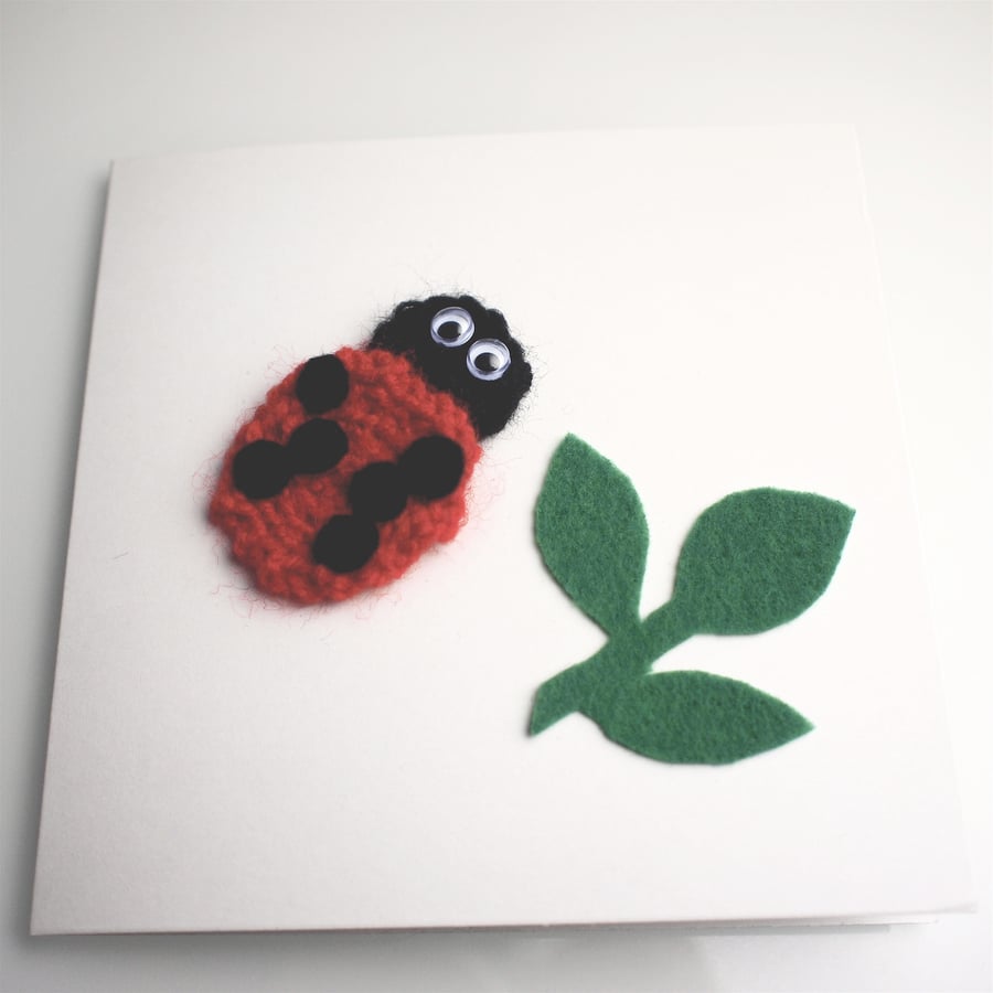 Laurie Ladybird Amigurumi Greetings Card