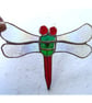 Giant Dragonfly Garden Decoration Stained Glass Suncatcher - Image 4