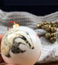 Badger bone china Christmas Bauble - Image 3