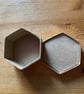Simple Trinket Box with Hand Smocked and Beaded Insert to Lid - Image 3