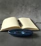 Resin Pen Holder - Blue Desk Pen Rest Organiser - Image 6