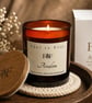 Blackcurrant, Rose & Sandalwood Scented Candle - Coconut Wax - Handmade Gift Box