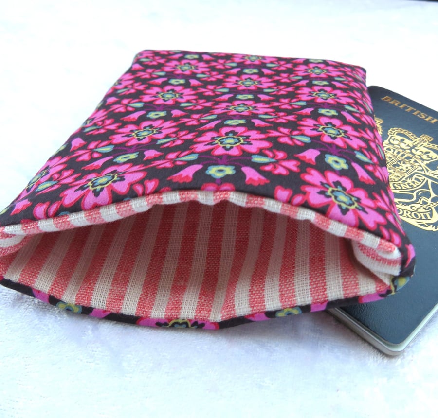 Passport Cover made from Liberty Tana Lawn, Macsen design