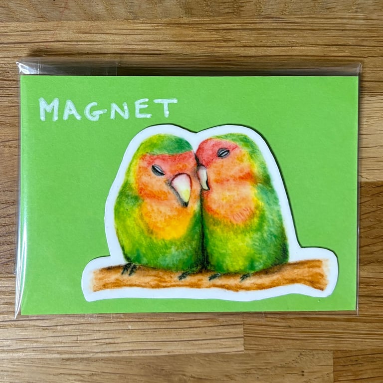 Lovebirds Fridge Magnet