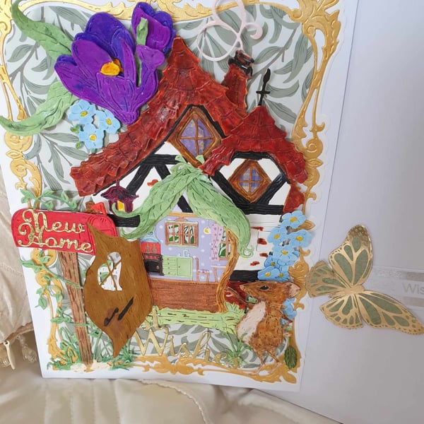 Hand Made Decoupage Cards With Box Or Cardboard Envelope 