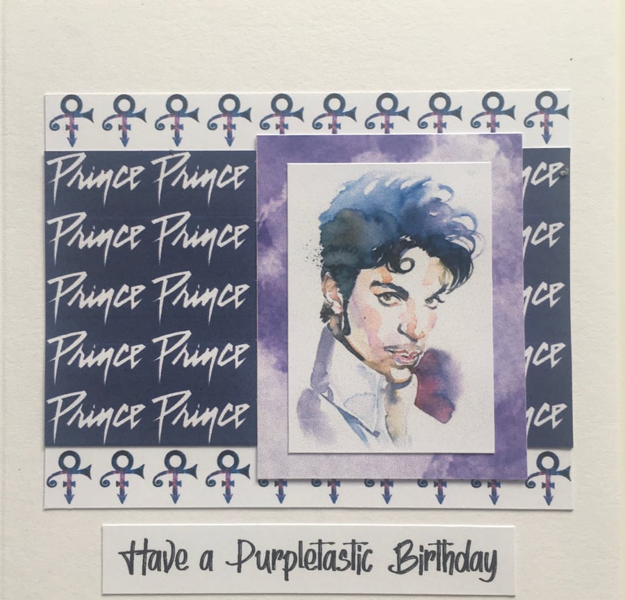 Happy Birthday Card - for a Prince fan