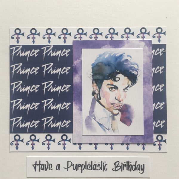 Happy Birthday Card - for a Prince fan