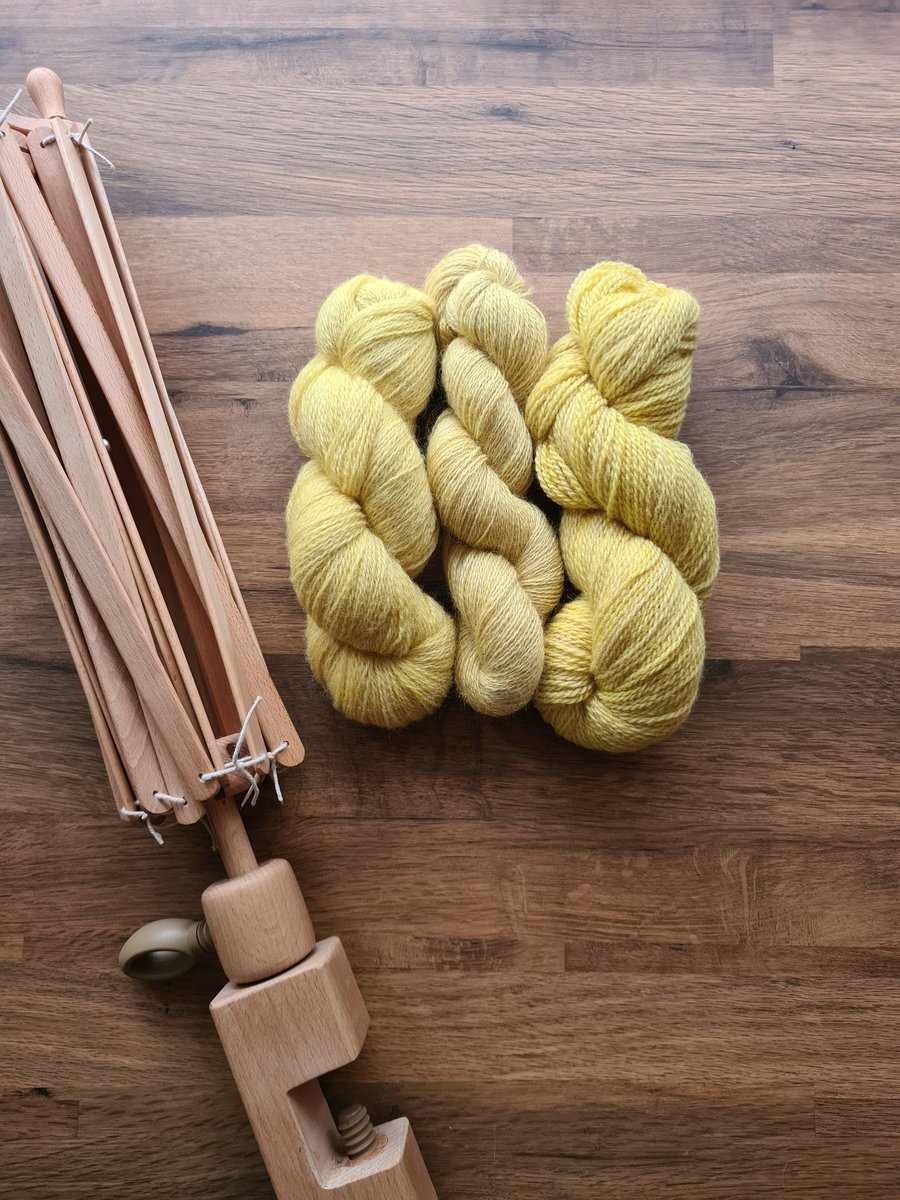 Naturally plant dyed non-superwash British BFL & Masham 4 ply wool yarn 100g