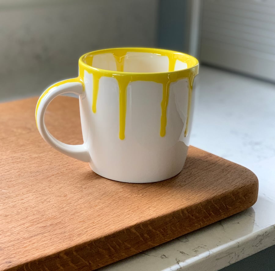 Seconds Sunday SALE Hand Painted Cocoa Mug