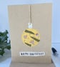 Handmade Real Pressed Ferns and Forget-me-not Bauble Christmas Card 1 - Image 3