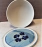Charming stoneware cheese or...lidded dishes - Image 10