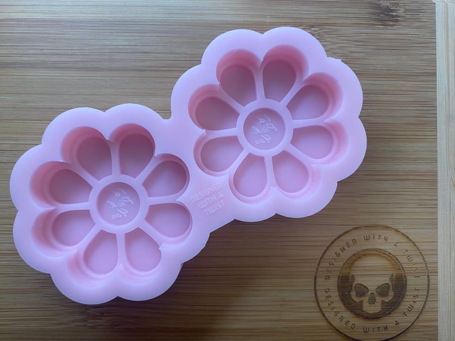 Mothers Day Flower Wax Melt Duo Silicone Mold for Resin. Wax Melt Silicone Mould