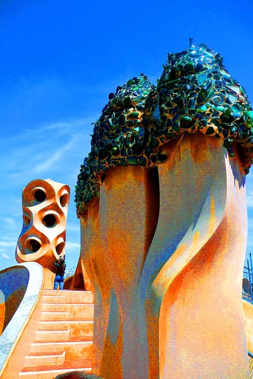 Casa Mila La Pedrera Barcelona Spain 12"x18" Print