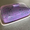 Butter Dish Purple Speckle Glaze BD06