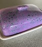 Butter Dish Purple Speckle Glaze BD06