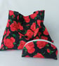 Roses galore glam fabric bag