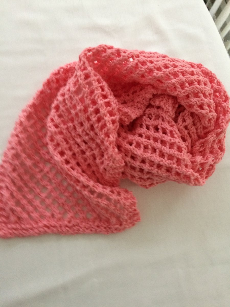 Summer weight cotton scarf for those chilly evenings