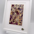 Isabella plantation - botanical mondrian -  pressed flower art